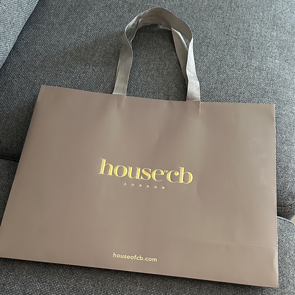 House of CB Beige Shopper gift Bag